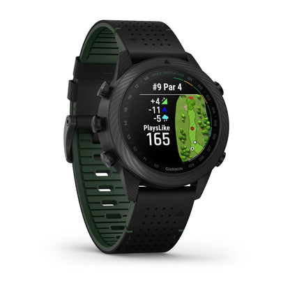 Luxury Golf Smartwatch Carbon Edition – 46mm AMOLED GPS Watch | Sapphire Lens | Smart Caddie | Multi-Band GPS | 16-Day Battery | 10ATM | 32GB | 1 Year Warranty | Easy 14-Day Returns | Free Wireless Earbuds Gift